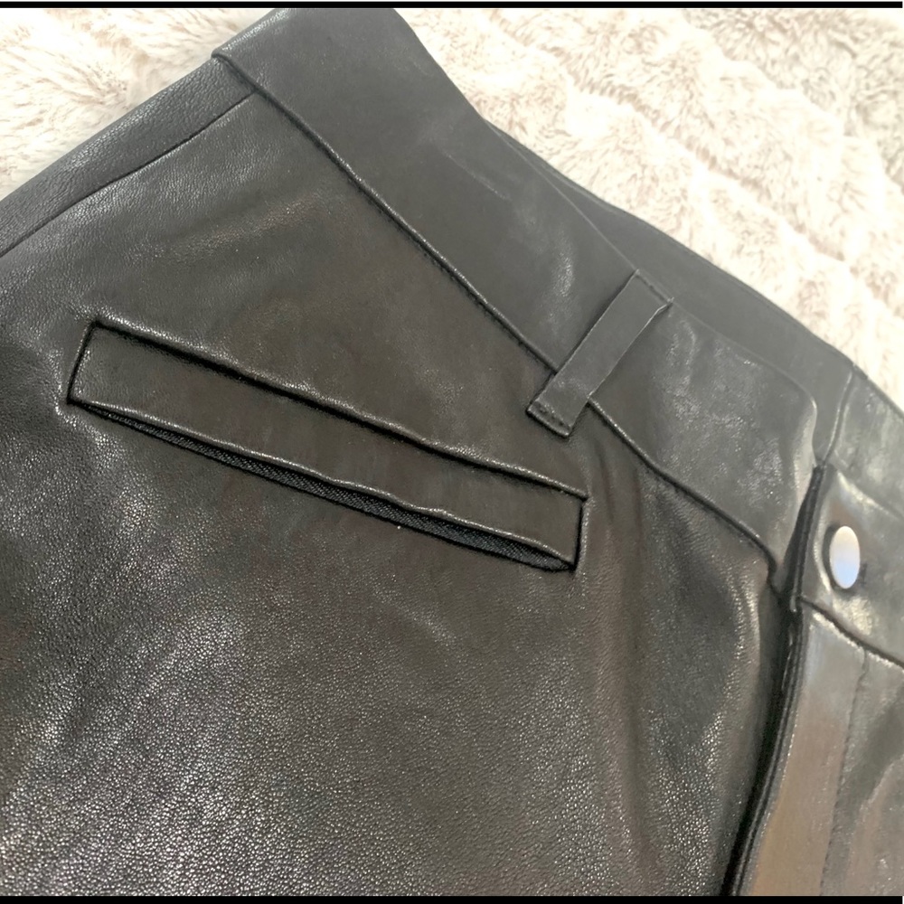 Leather lambskin ankle pant, by GAP - Picture 2 of 10